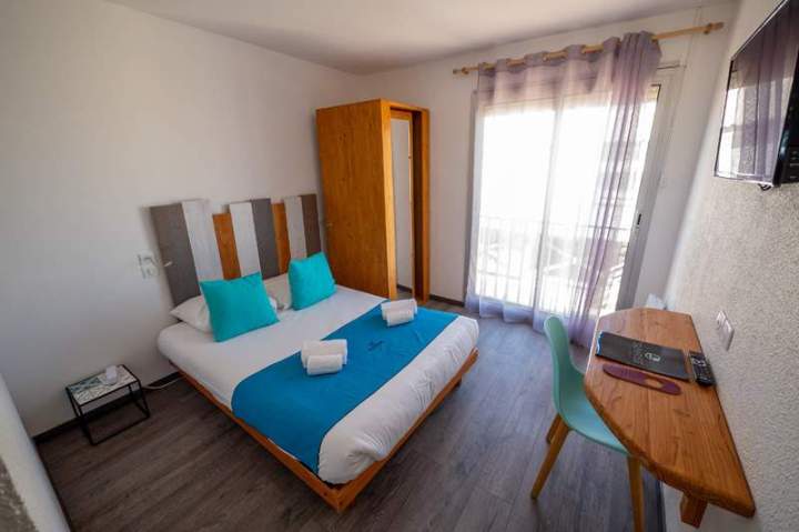 Chambre vue terrasse Gruissan