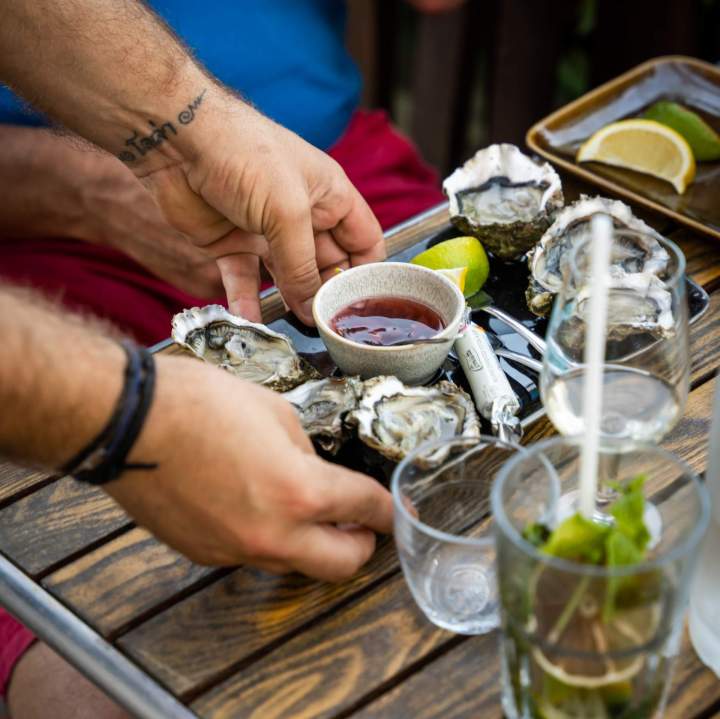 Plateau huîtres restaurant Gruissan